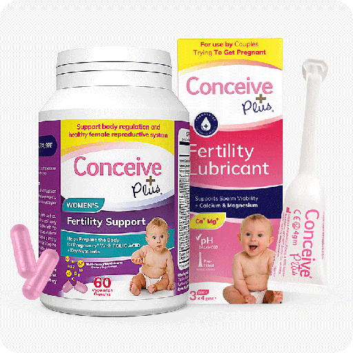 [CMB87046] Conceive Plus Women's Fertility Support 60 Caps + 3 Lubricant Applicators